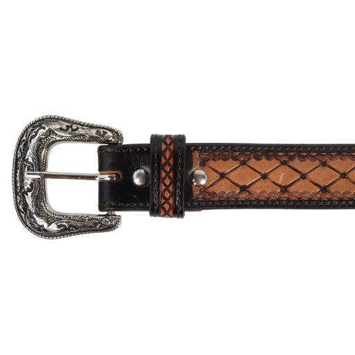 Beddo Mountain Natural Diamond Print Dyed Edge Belt MEN - Accessories - Belts & Suspenders Teskey's