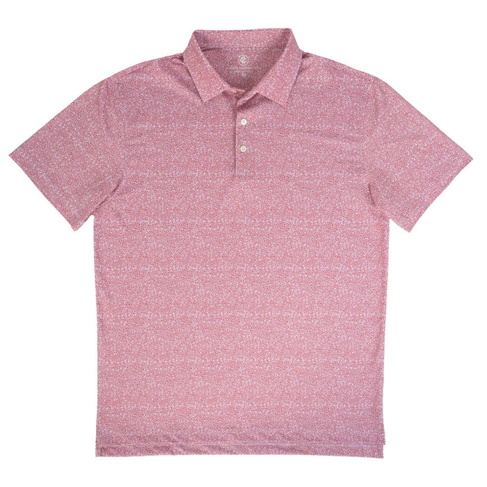 Cowboy Country Club Cowboy Hat Polo Shirt - Brick