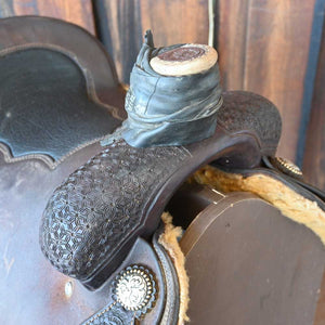 15" USED TESKEY'S ROPING SADDLE Saddles - Used Teskey's Saddlery