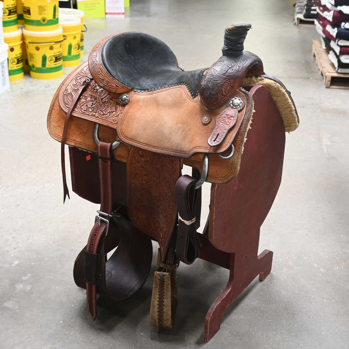 15" USED REINSMAN X SERIES TEAM ROPING SADDLE Saddles - Used Reinsman