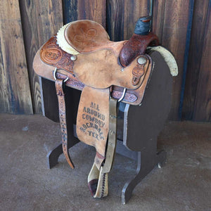 14.5" USED AMMERMAN ROPING SADDLE Saddles - Used AMMERMAN
