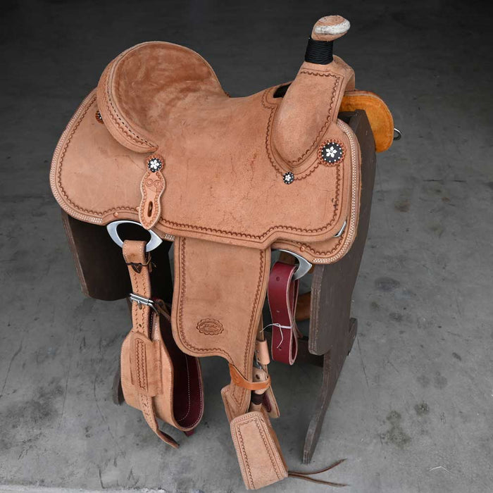 14" PATRICK SMITH TEAM ROPING SADDLE Saddles - New Patrick Smith
