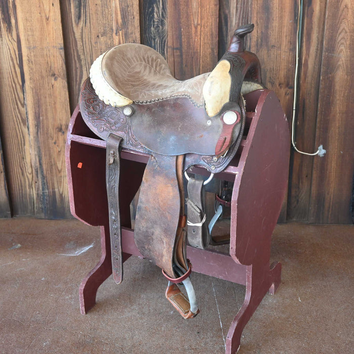 13.5" USED AMMERMAN BARREL SADDLE Saddles - Used AMMERMAN