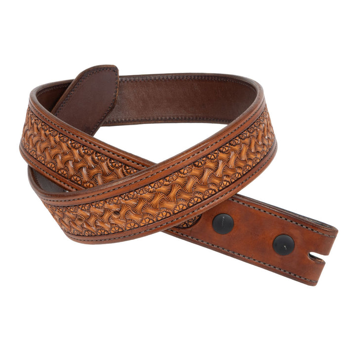 Randall Top Shelf Tooled Dog Bone Belt - Tan/Antique MEN - Accessories - Belts & Suspenders Randall Top Shelf