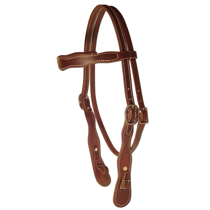 Teskey's Oiled Cowboy Headstall Tack - Headstalls Teskey's