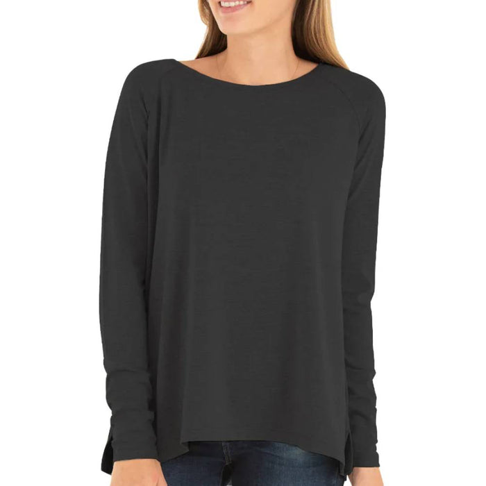 * Free Fly Women's Bamboo Everyday Flex Shirt - Heather Black - FINAL SALE WOMEN - Clothing - Tops - Long Sleeved Free Fly Apparel