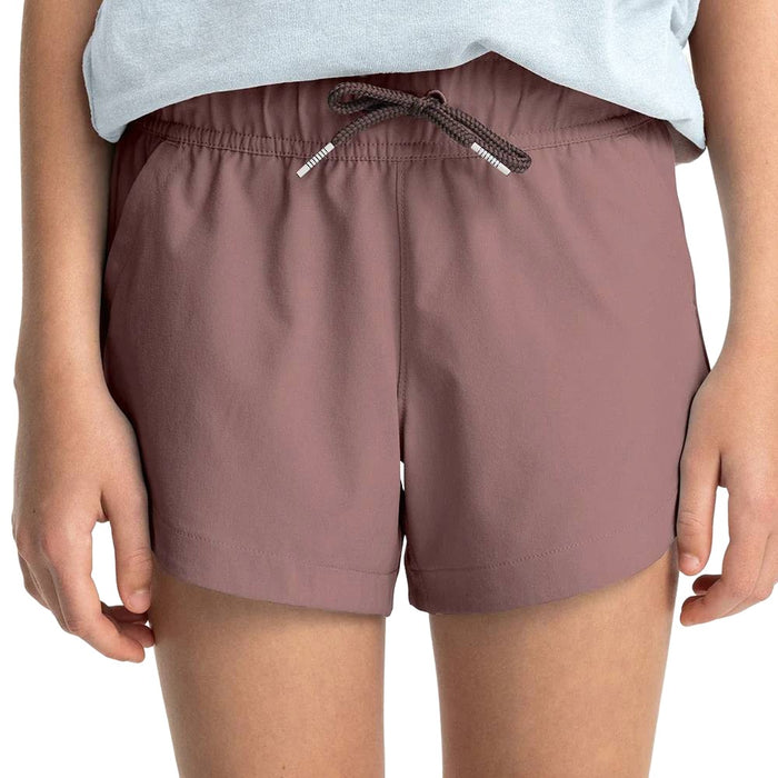 * Free Fly Girl's Pull-On Breeze Short - Fig - FINAL SALE KIDS - Girls - Clothing - Shorts Free Fly Apparel