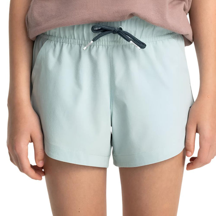 * Free Fly Girl's Pull-On Breeze Short - Sea Glass - FINAL SALE KIDS - Girls - Clothing - Shorts Free Fly Apparel