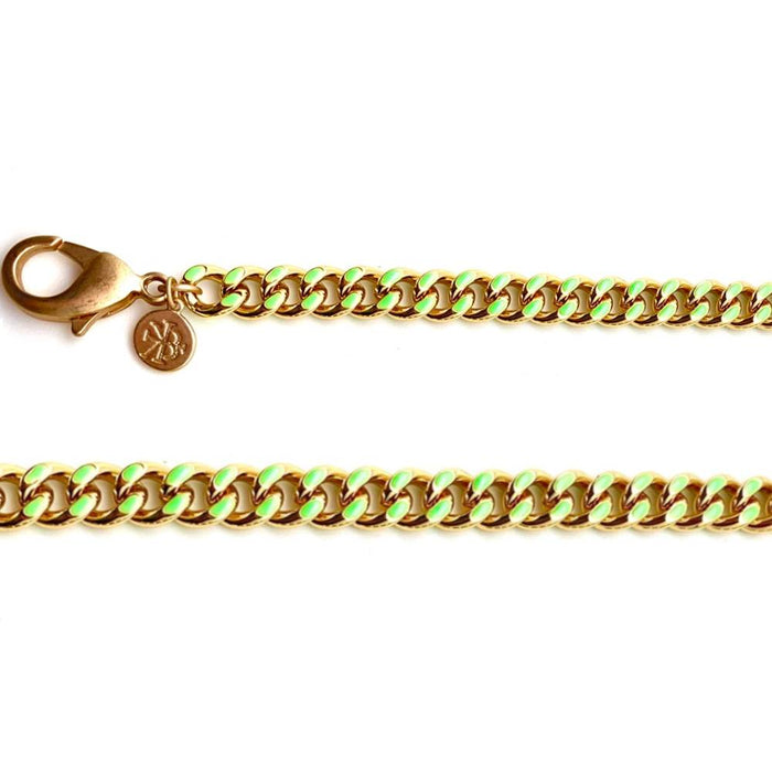 Flat Curb Candy 18" Chain - Lime WOMEN - Accessories - Jewelry - Necklaces Karli Buxton