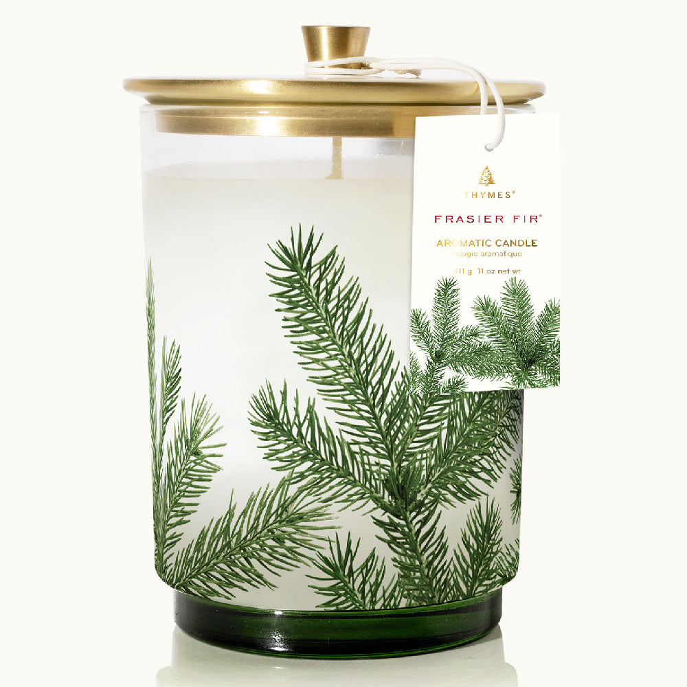 Thymes Frasier Fir Heritage Medium Pine Needle Luminary HOME & GIFTS - Home Decor - Candles + Diffusers Thymes   