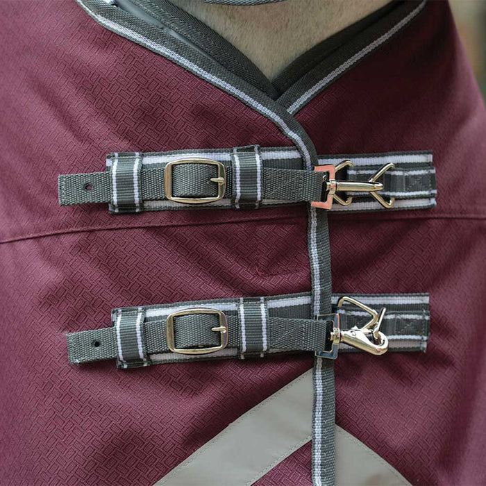Weatherbeeta Comfitec Plus Dynamic ll Standard Neck Medium - Maroon/Grey