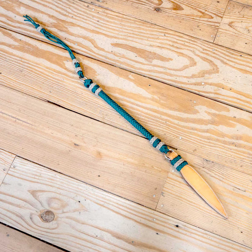 Loewen Handmade 21" Green Quirt w/Popper Tack - Whips, Crops & Quirts Tony Loewen