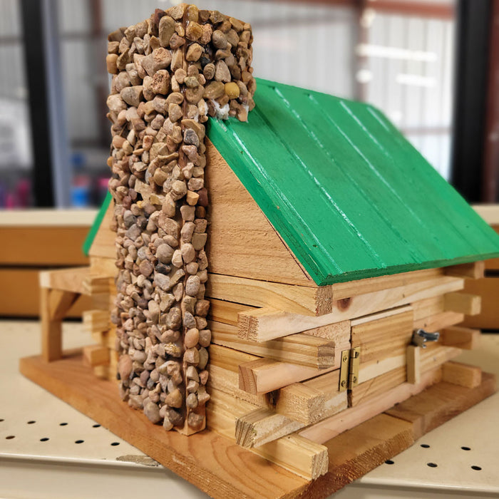 Handmade Wooden Green Roof Birdhouse Garden Supplies - Decorations MISC