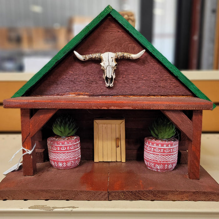 Handmade Wooden Southwest Birdhouse Garden Supplies - Decorations MISC