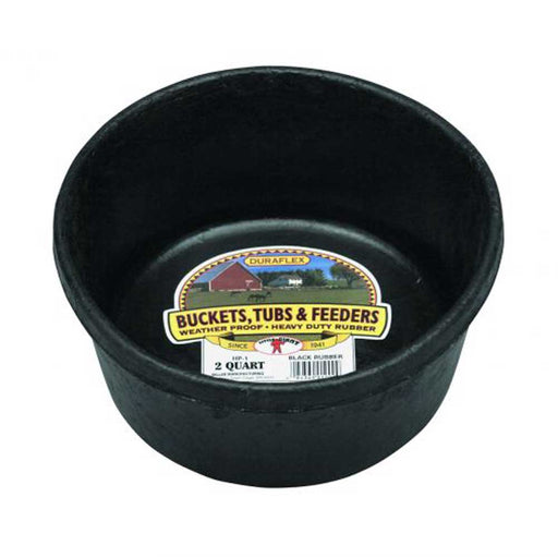 Little Giant 2 Quart Rubber Feed Pan Barn - Feed Bags & Feeders Miller Manufacturing