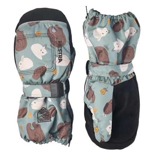 Hestra Baby Zip Long Mitt - Sea Blue Print - FINAL SALE KIDS - Accessories - Gloves & Scarves Hestra