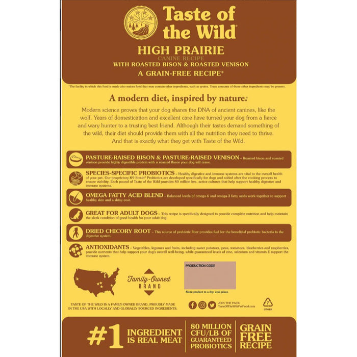 Taste of the Wild High Prairie Dry Dog Food Feed & Hay - Feed Taste of the Wild
