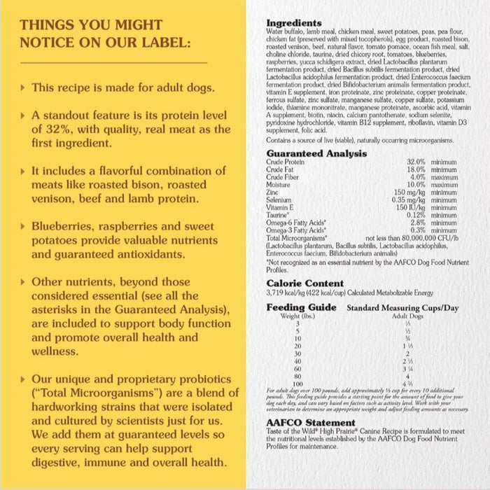 Taste of the Wild High Prairie Dry Dog Food Feed & Hay - Feed Taste of the Wild