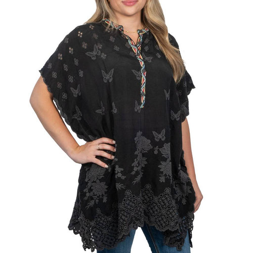 Johnny Was Fiyori Poncho Tunic Top WOMEN - Clothing - Tops - Short Sleeved Johnny Was Collection