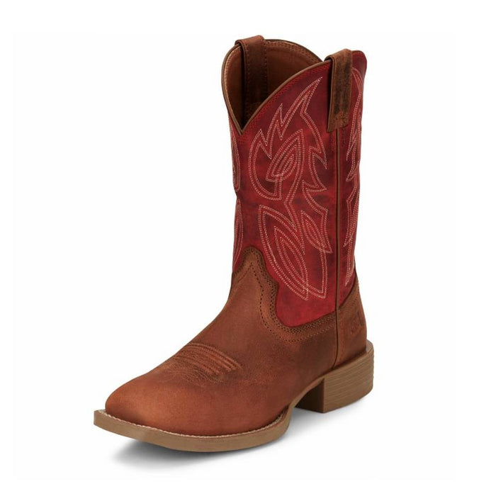 Justin Youth Canter Roasted Cognac Water Buffalo Boot KIDS - Footwear - Boots Justin Boot Co.