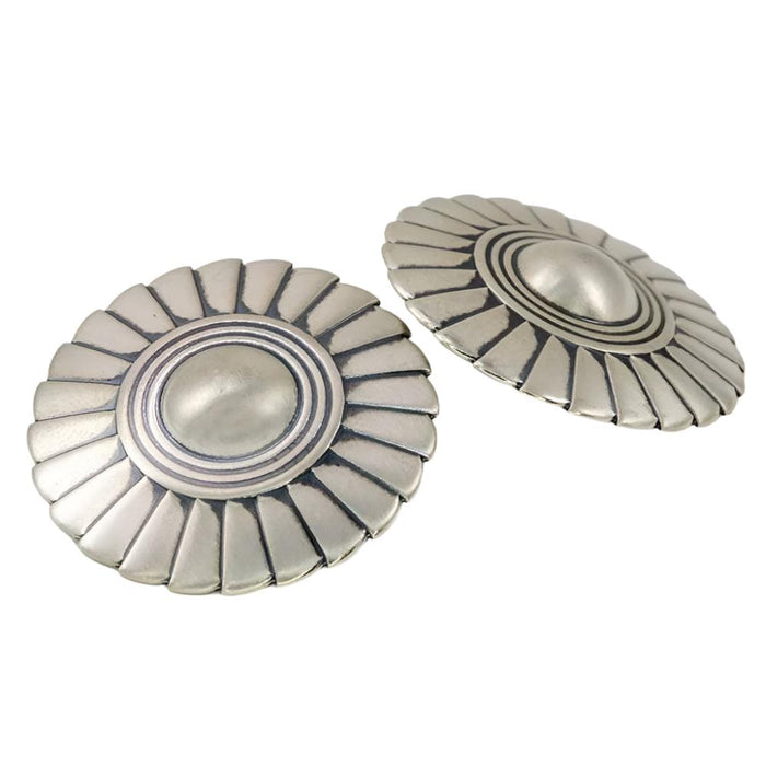 Mosi Large Fluted Dome Stud Earrings WOMEN - Accessories - Jewelry - Earrings Sunwest Silver