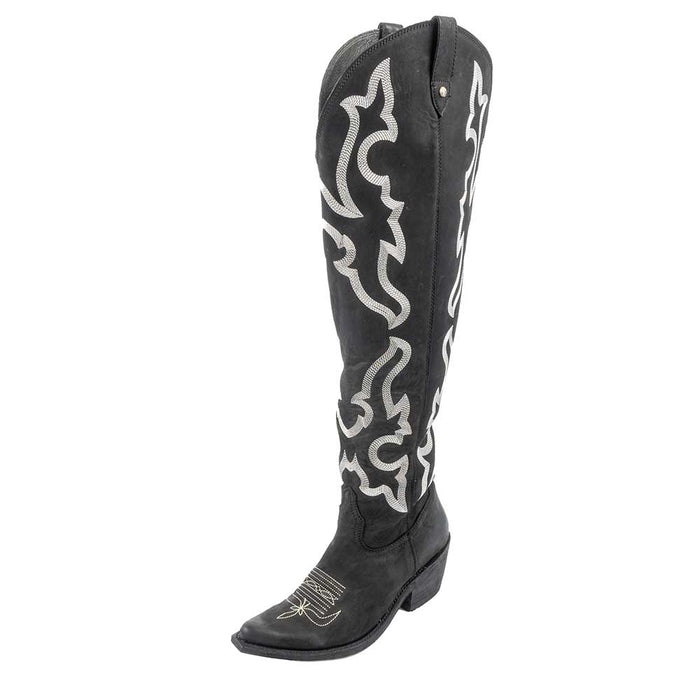 Liberty Black Indira Nobuck Grease Wide Calf Boot WOMEN - Footwear - Boots - Fashion Boots Liberty Black Boot Co.