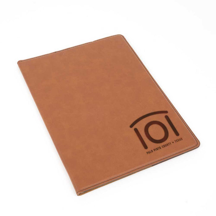 Engravable Leather Notepad Holder Customs & Awards - MISC Trophy Light Leather