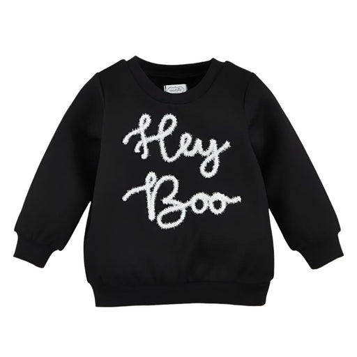 Mud Pie Toddler "Hey Boo" Sweatshirt KIDS - Baby - Baby Girl Clothing Mud Pie