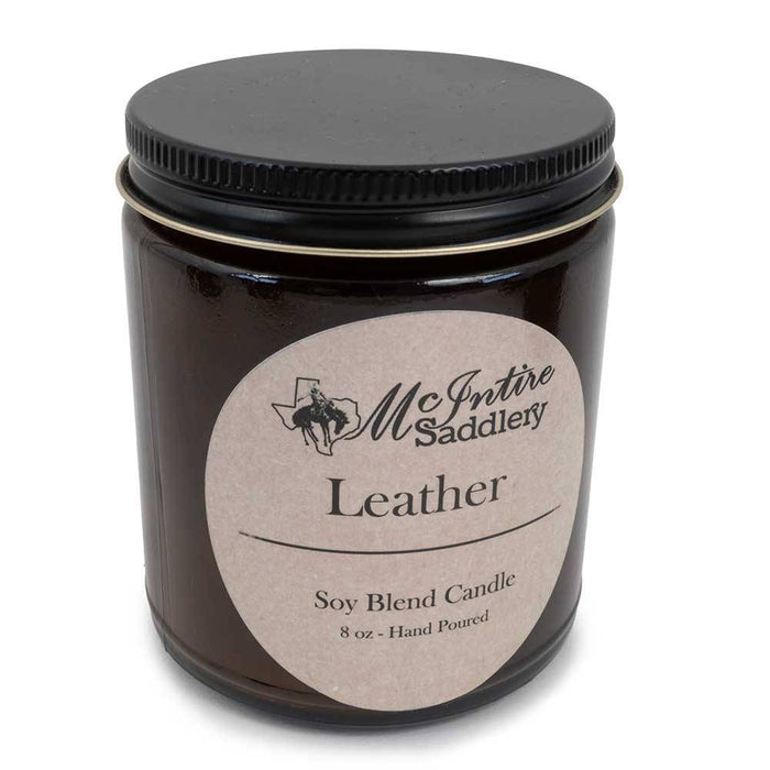 McIntire 8oz Candle - Leather HOME & GIFTS - Home Decor - Candles + Diffusers McIntire Saddlery