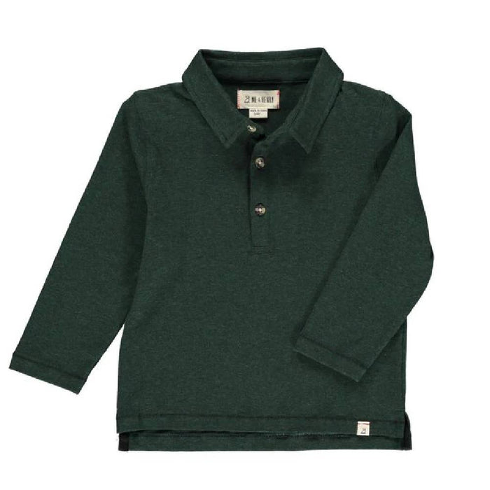 Me & Henry Kid's Millington Polo Shirt - Green KIDS - Boys - Clothing - Shirts - Long Sleeve Shirts Me & Henry