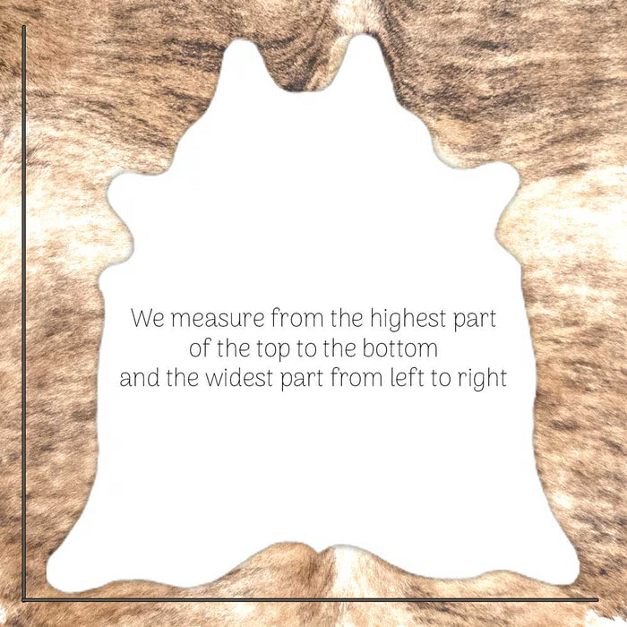 Genuine Hair-On Cowhide - Dark Brindle