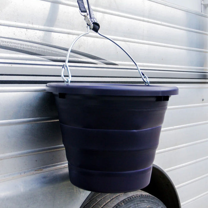 Boss Equine Collapsible Water Bucket for Horses Barn - Buckets & Hangers Boss Equine Products Midnight Purple