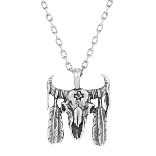 Montana Silversmiths Buffalo Skull Pendant Necklace WOMEN - Accessories - Jewelry - Necklaces Montana Silversmiths