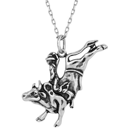 Montana Silversmith Bull Rider Pendant Necklace MEN - Accessories - Jewelry & Cuff Links Montana Silversmiths