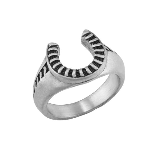 Montana Silversmiths Striking Edge Lucky Horseshoe Ring MEN - Accessories - Jewelry & Cuff Links Montana Silversmiths