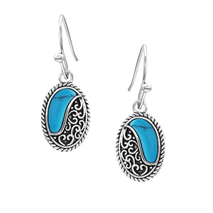 * Montana Silversmiths Turquoise Tide Earrings - FINAL SALE WOMEN - Accessories - Jewelry - Earrings Montana Silversmiths
