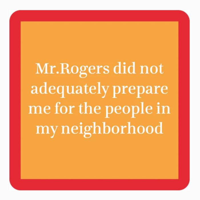"Mr. Rogers" Coaster HOME & GIFTS - Gifts Drinks On Me