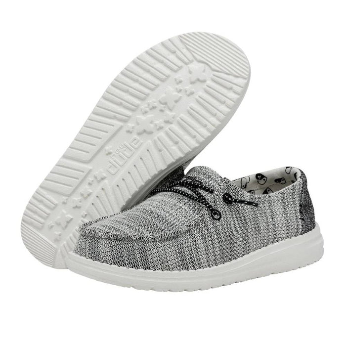 Hey Dude Youth Wendy Stretch - Yin Yang KIDS - Footwear - Casual Shoes Hey Dude