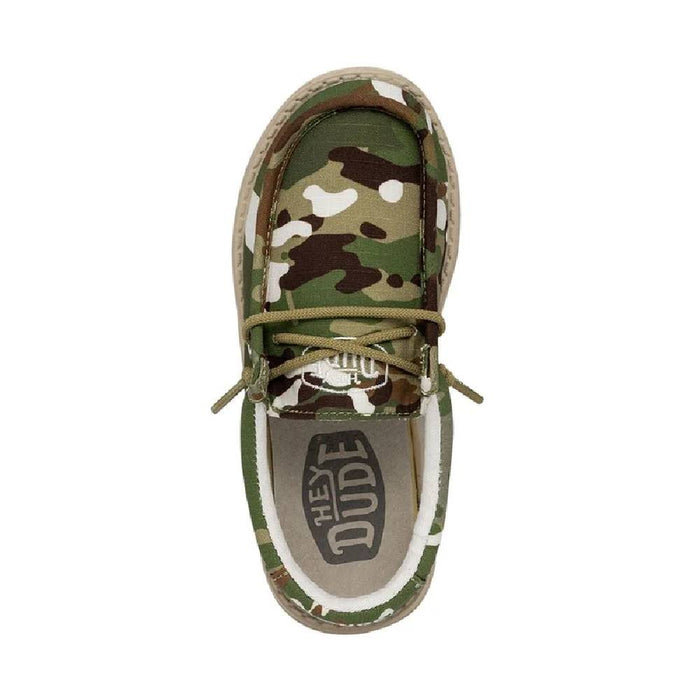 Hey Dude Youth Wally - Camo Multi KIDS - Footwear - Casual Shoes Hey Dude