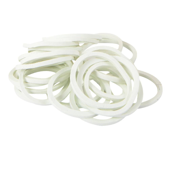 Cashel Rubber Braiding Bands Equine - Grooming Cashel White