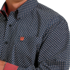 Cinch Floral Geo Print Shirt MEN - Clothing - Shirts - Long Sleeve Shirts CINCH