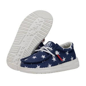 Hey Dude Toddler Wally - Patriotic American Flag KIDS - Baby - Baby Footwear HEY DUDE