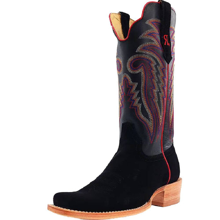 R. Watson Men's Black Rough Out Cutter Toe Boot MEN - Footwear - Western Boots R Watson