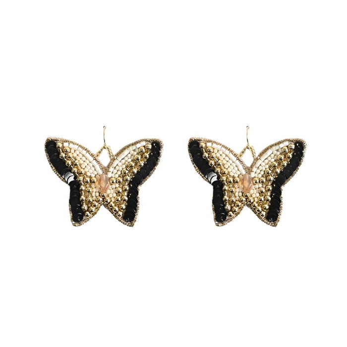 Luxe Butterfly Beaded Earrings WOMEN - Accessories - Jewelry - Earrings America & Beyond