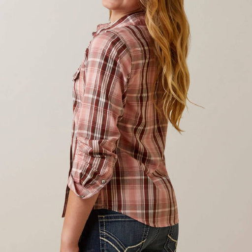 Ariat Girl's Saguro Plaid Snap Shirt - FINAL SALE KIDS - Girls - Clothing - Tops - Long Sleeve Tops Ariat Clothing