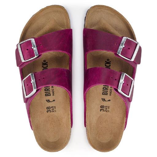 Birkenstock Arizona Oiled Leather - Festival Fuchisa WOMEN - Footwear - Sandals Birkenstock