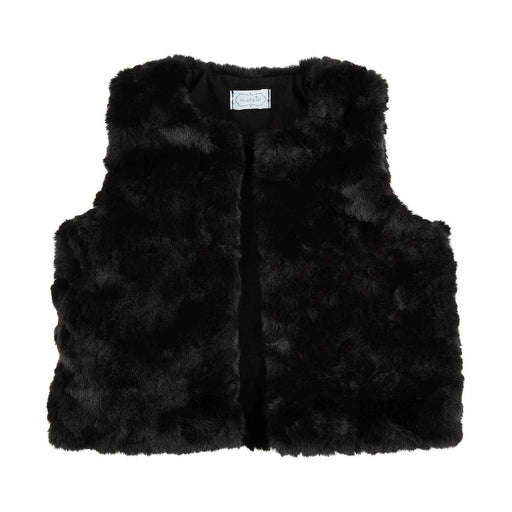 Mud Pie Toddler Faux Fur Vest - Black KIDS - Baby - Baby Girl Clothing Mud Pie