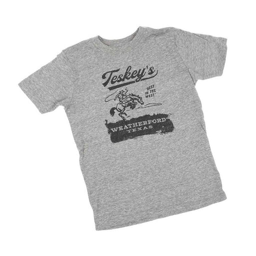 Teskey's Youth Bronco Tee - Heather TESKEY'S GEAR - Youth SS Shirts Teskey's