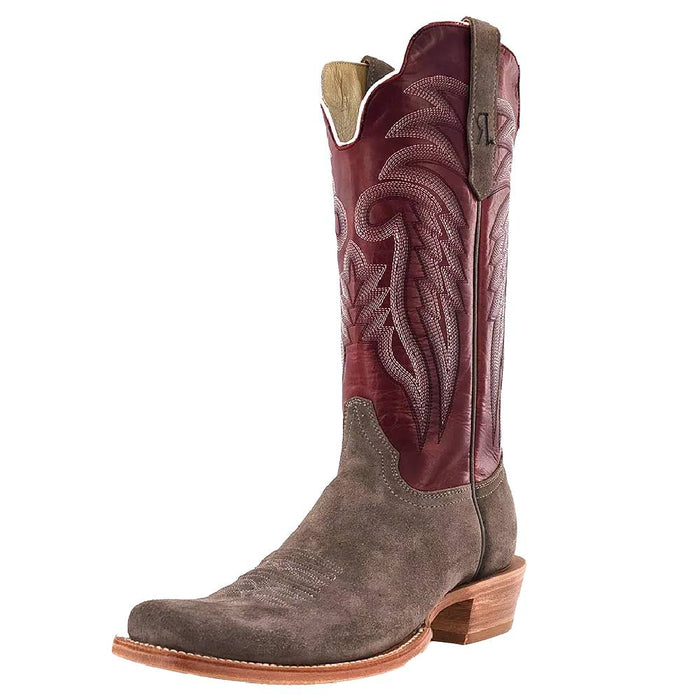 R. Watson Men's Charcoal Roughout Cutter Toe Boot MEN - Footwear - Western Boots R Watson