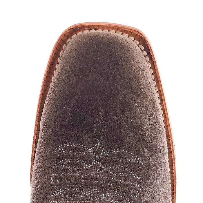 R. Watson Men's Charcoal Roughout Cutter Toe Boot MEN - Footwear - Western Boots R Watson